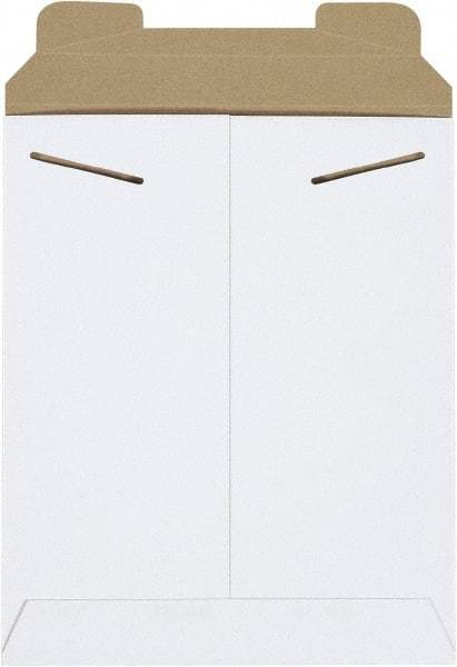 Made in USA - 10-1/2" Long x 8-1/2" Wide Regular Flat Mailer - White - Eagle Tool & Supply