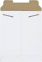 Made in USA - 10-1/2" Long x 8-1/2" Wide Regular Flat Mailer - White - Eagle Tool & Supply
