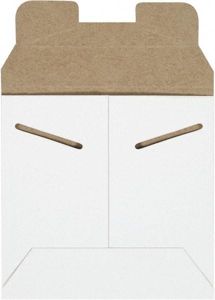 Made in USA - 5-1/8" Long x 5-1/2" Wide Regular Flat Mailer - White - Eagle Tool & Supply