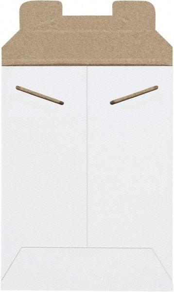Made in USA - 8" Long x 6" Wide Regular Flat Mailer - White - Eagle Tool & Supply