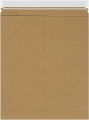 Made in USA - 15" Long x 12-3/4" Wide Peel-Off Self-Seal Flat Mailer - Kraft - Eagle Tool & Supply