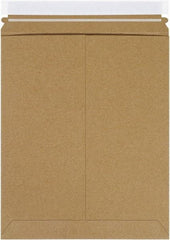 Made in USA - 13-1/2" Long x 11" Wide Peel-Off Self-Seal Flat Mailer - Kraft - Eagle Tool & Supply