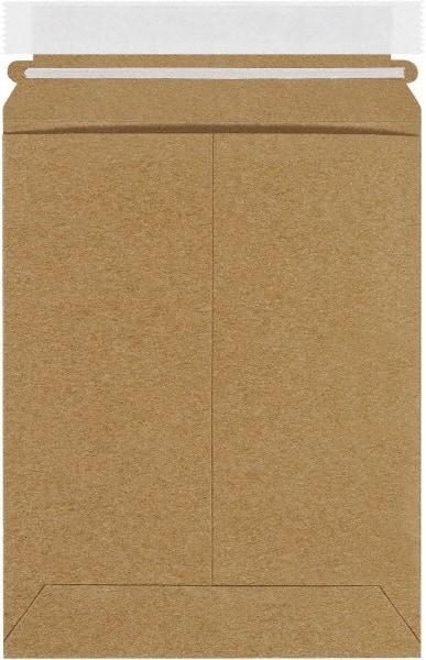 Made in USA - 9" Long x 7" Wide Peel-Off Self-Seal Flat Mailer - Kraft - Eagle Tool & Supply