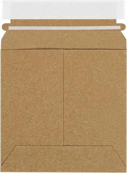 Made in USA - 6" Long x 6" Wide Peel-Off Self-Seal Flat Mailer - Kraft - Eagle Tool & Supply
