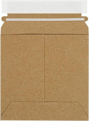 Made in USA - 6" Long x 6" Wide Peel-Off Self-Seal Flat Mailer - Kraft - Eagle Tool & Supply