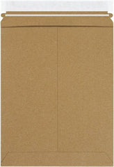 Made in USA - 12-1/4" Long x 9-3/4" Wide Peel-Off Self-Seal Flat Mailer - Kraft - Eagle Tool & Supply