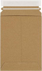 Made in USA - 8" Long x 6" Wide Peel-Off Self-Seal Flat Mailer - Kraft - Eagle Tool & Supply