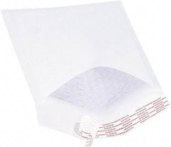 Made in USA - 10" Long x 6" Wide Peel-Off Self-Seal Bubble Mailer - White - Eagle Tool & Supply