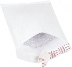 Made in USA - 8" Long x 4" Wide Peel-Off Self-Seal Bubble Mailer - White - Eagle Tool & Supply