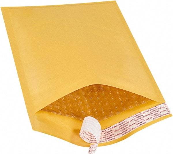 Value Collection - 12" Long x 7-1/4" Wide Peel-Off Self-Seal Bubble Mailer - Kraft - Eagle Tool & Supply