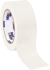 Tape Logic - 2" Wide x 60 Yd Long White Crepe Paper Masking Tape - 4.9 mil Thick - Eagle Tool & Supply