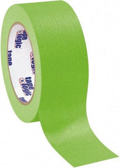Tape Logic - 2" Wide x 60 Yd Long Green Crepe Paper Masking Tape - 4.9 mil Thick - Eagle Tool & Supply