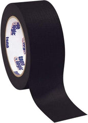 Tape Logic - 2" Wide x 60 Yd Long Black Crepe Paper Masking Tape - 4.9 mil Thick - Eagle Tool & Supply