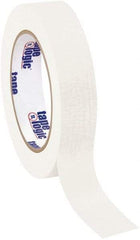 Tape Logic - 1" Wide x 60 Yd Long White Crepe Paper Masking Tape - 4.9 mil Thick - Eagle Tool & Supply