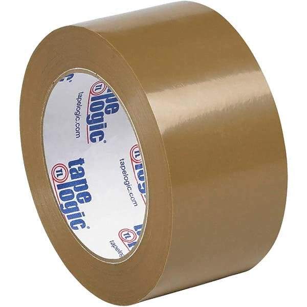 Tape Logic - 2" x 110 Yd Tan Rubber Adhesive Packaging Tape - Polypropylene Film Backing, 1.9 mil Thick, 22 Lb Tensile Strength - Eagle Tool & Supply