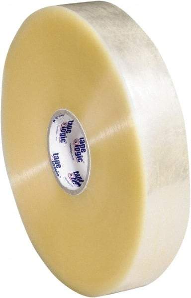 Tape Logic - 2" x 1,000 Yd Clear Hot Melt Adhesive Packaging Tape - Polypropylene Film Backing, 2.5 mil Thick, 36 Lb Tensile Strength - Eagle Tool & Supply