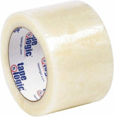 Tape Logic - 3" x 110 Yd Clear Hot Melt Adhesive Packaging Tape - Polypropylene Film Backing, 2 mil Thick - Eagle Tool & Supply