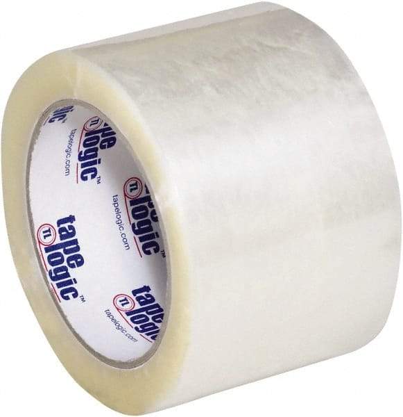 Tape Logic - 3" x 110 Yd Clear Hot Melt Adhesive Packaging Tape - Polypropylene Film Backing, 2.2 mil Thick - Eagle Tool & Supply