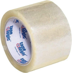 Tape Logic - 3" x 55 Yd Clear Acrylic Adhesive Packaging Tape - Polypropylene Film Backing, 2.6 mil Thick, 24.7 Lb Tensile Strength - Eagle Tool & Supply