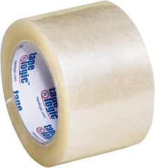 Tape Logic - 3" x 110 Yd Clear Acrylic Adhesive Packaging Tape - Polypropylene Film Backing, 2 mil Thick, 20 Lb Tensile Strength - Eagle Tool & Supply