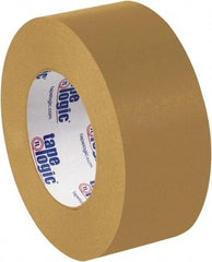 Tape Logic - 2" x 60 Yd Brown Rubber Adhesive Packaging Tape - Paper Backing, 7 mil Thick - Eagle Tool & Supply