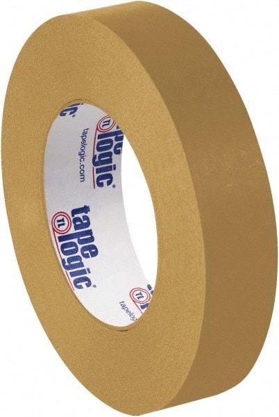 Tape Logic - 1" x 60 Yd Brown Rubber Adhesive Packaging Tape - Paper Backing, 7 mil Thick - Eagle Tool & Supply