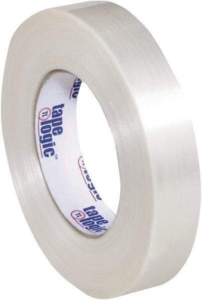 Tape Logic - 1" x 60 Yd Clear Hot Melt Adhesive Strapping Tape - Polypropylene Film Backing, 5.9 mil Thick, 320 Lb Tensile Strength - Eagle Tool & Supply