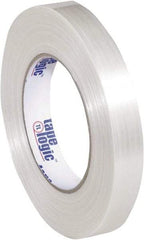 Tape Logic - 3/4" x 60 Yd Clear Hot Melt Adhesive Strapping Tape - Polypropylene Film Backing, 5.9 mil Thick, 320 Lb Tensile Strength - Eagle Tool & Supply