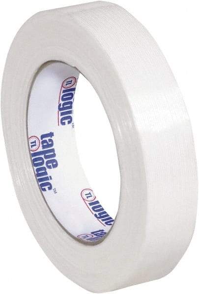 Tape Logic - 1" x 60 Yd Clear Hot Melt Adhesive Strapping Tape - Polypropylene Film Backing, 4.3 mil Thick, 156 Lb Tensile Strength - Eagle Tool & Supply