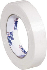 Tape Logic - 1" x 60 Yd Clear Hot Melt Adhesive Strapping Tape - Polypropylene Film Backing, 4.3 mil Thick, 156 Lb Tensile Strength - Eagle Tool & Supply