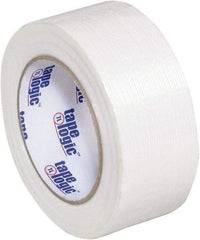 Tape Logic - 2" x 60 Yd Clear Hot Melt Adhesive Strapping Tape - Polypropylene Film Backing, 3.9 mil Thick, 100 Lb Tensile Strength - Eagle Tool & Supply