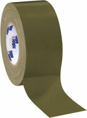 Tape Logic - 3" x 60 Yds Olive Green Duct Tape - 10 mil, Rubber Adhesive - Eagle Tool & Supply