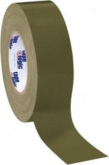 Tape Logic - 2" x 60 Yds Olive Green Duct Tape - 10 mil, Rubber Adhesive - Eagle Tool & Supply