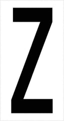 Tape Logic - 3-1/2" Long, Black/White Vinyl Letters - For Multi-Use - Eagle Tool & Supply