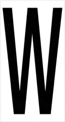 Tape Logic - 3-1/2" Long, Black/White Vinyl Letters - For Multi-Use - Eagle Tool & Supply