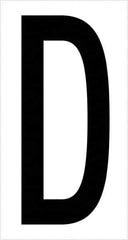 Tape Logic - 3-1/2" Long, Black/White Vinyl Letters - For Multi-Use - Eagle Tool & Supply