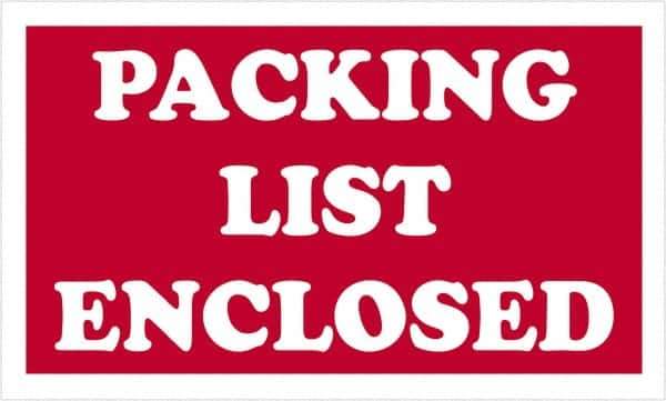 Tape Logic - 5" Long, Red/White Paper Shipping Label - For Multi-Use - Eagle Tool & Supply