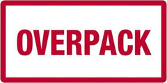 Tape Logic - 6" Long, Red/White Paper D.O.T. Labels - For Multi-Use - Eagle Tool & Supply