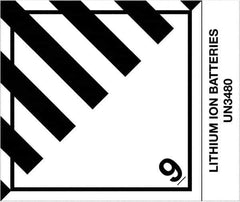 Tape Logic - 4-3/4" Long, Black/White Paper D.O.T. Labels - For Multi-Use - Eagle Tool & Supply