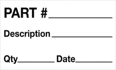 Tape Logic - 5" Long, Black/White Paper Shipping Label - For Multi-Use - Eagle Tool & Supply