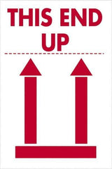 Tape Logic - 3" Long, Red/White Paper Shipping Label - For Multi-Use - Eagle Tool & Supply