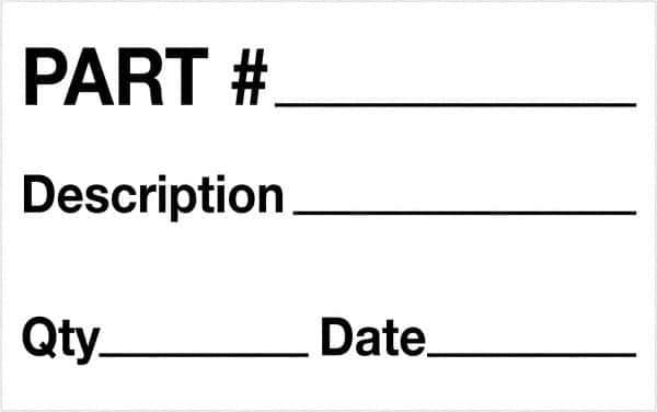 Tape Logic - 2" Long, Black/White Paper Shipping Label - For Multi-Use - Eagle Tool & Supply