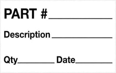 Tape Logic - 2" Long, Black/White Paper Shipping Label - For Multi-Use - Eagle Tool & Supply