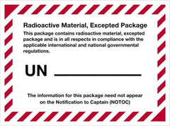 Tape Logic - 4-3/8" Long, Blue/White Paper D.O.T. Labels - For Multi-Use - Eagle Tool & Supply