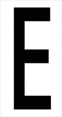 Tape Logic - 3-1/2" Long, Black/White Vinyl Letters - For Multi-Use - Eagle Tool & Supply