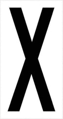Tape Logic - 3-1/2" Long, Black/White Vinyl Letters - For Multi-Use - Eagle Tool & Supply