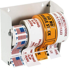 Tape Logic - 8-1/2" Long, White Metal Label Dispensers - For Multi-Use - Eagle Tool & Supply