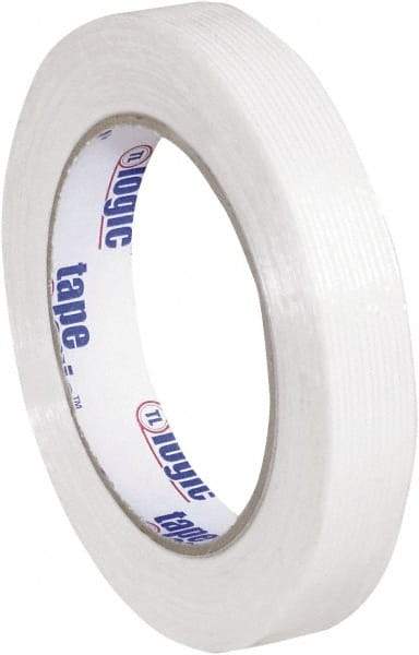 Tape Logic - 3/4" x 60 Yd Clear Hot Melt Adhesive Strapping Tape - Polypropylene Film Backing, 4.3 mil Thick, 156 Lb Tensile Strength - Eagle Tool & Supply