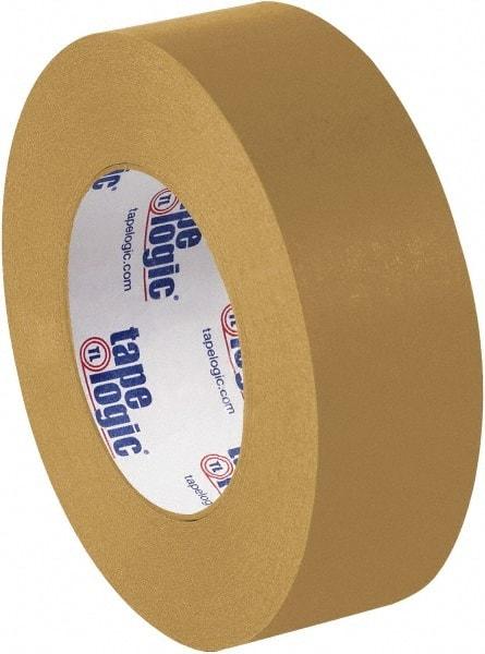 Tape Logic - 1-1/2" x 60 Yd Brown Rubber Adhesive Packaging Tape - Paper Backing, 7 mil Thick - Eagle Tool & Supply