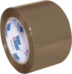 Tape Logic - 3" x 110 Yd Tan Acrylic Adhesive Packaging Tape - Polypropylene Film Backing, 2 mil Thick, 20 Lb Tensile Strength - Eagle Tool & Supply